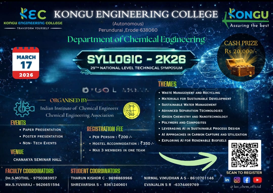 Syllogic 2K26 National Level Technical Symposium Poster 
